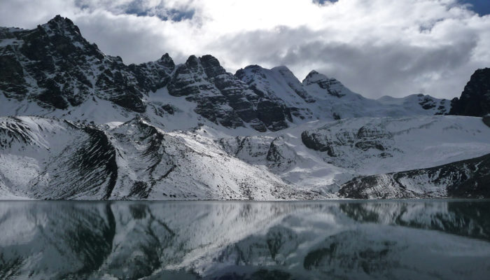 LAGUNA JURIKHOTA - LAGUNA CONGELADA - AUSTRIA PASS - LAGUNA CHIARKHOTA (4680 meters / 15 354 feet a.s.l)