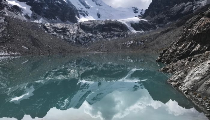 LAGUNA JURIKHOTA (4700 meters / 15 419 feet a.s.l) - LAGUNA CONGELADA - AUSTRIA PASS (5140 meters / 16 863 feet a.s.l) - LAGUNA CHIARKHOTA (4680 meters / 15 354 feet a.s.l)- RINCONADA (4505 meters / 14 780 feet asl.) - LA PAZ (3600 meters / 11 811 feet asl.)